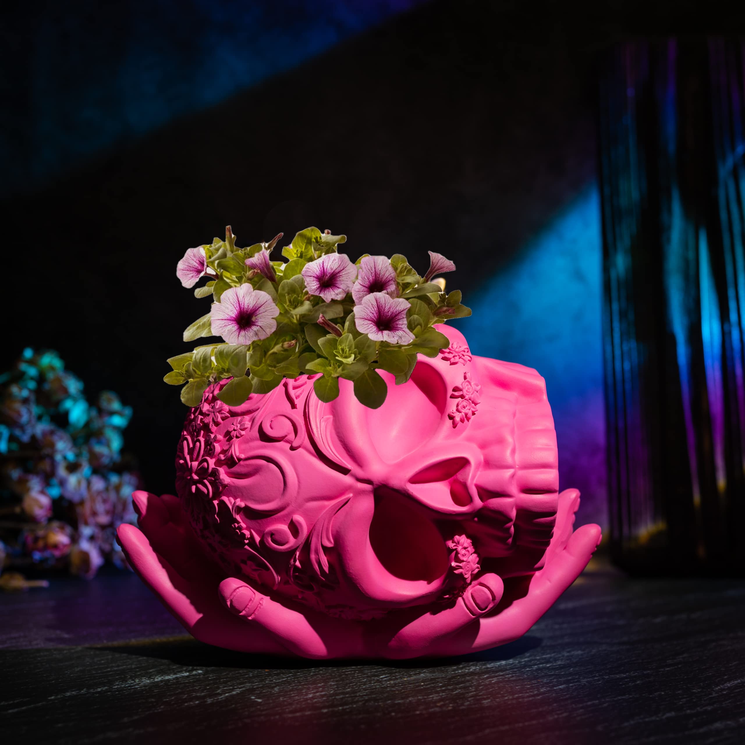 Amazon.com : Skull Candy Bowl, Plant Planter Pot with Hand | Goth