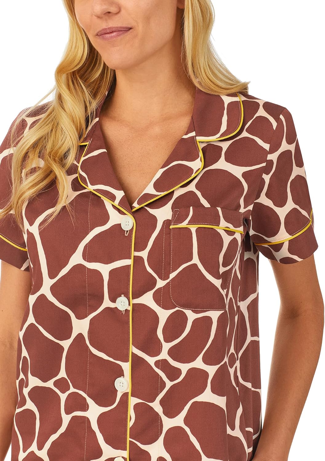 BedHead - Short Sleeve Shorty PJ Set - Giraffe - Small - Image 3