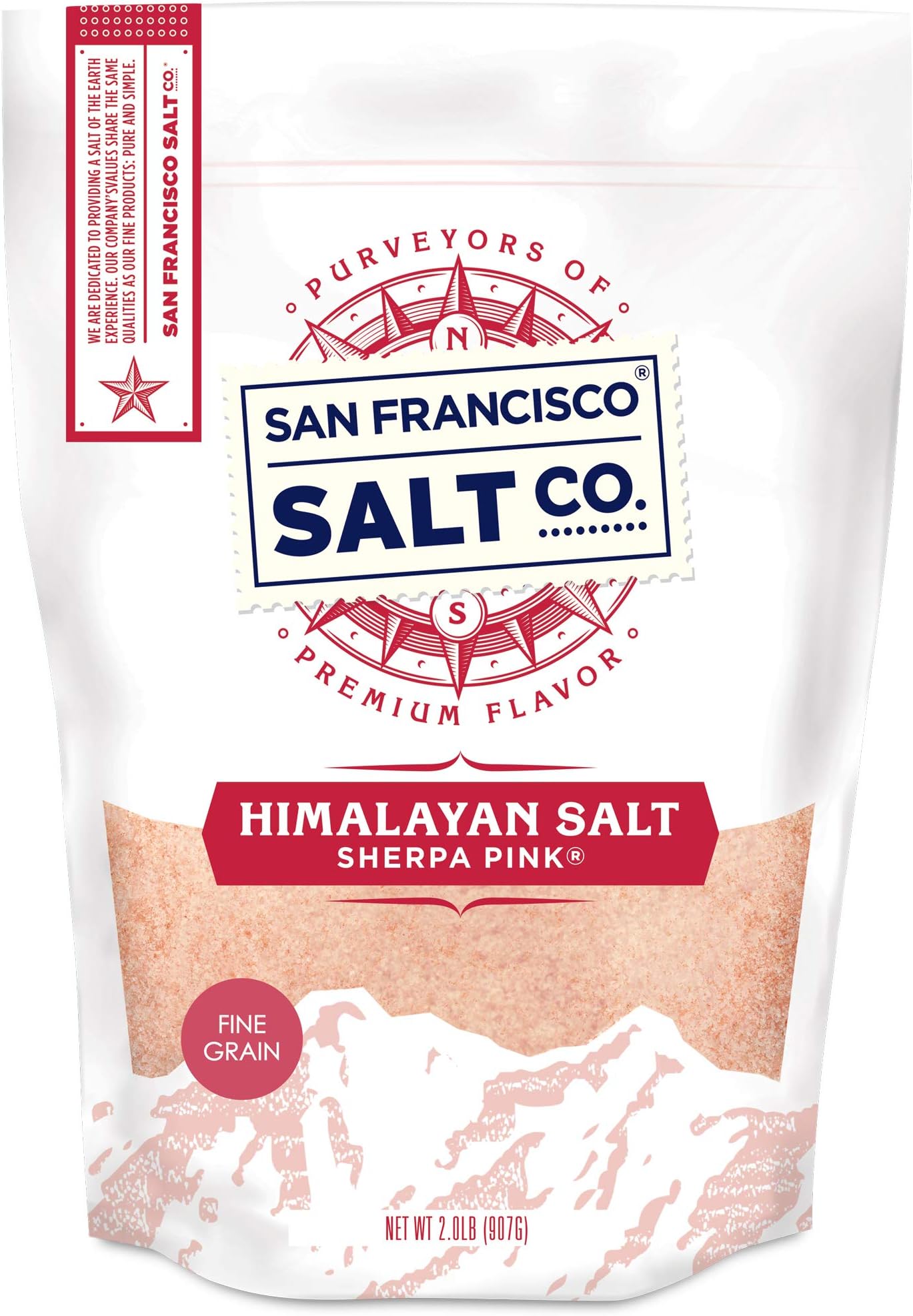 Himalayan Salt – Fine Grain, 2 lbs. | All-Natural, Gluten-Free, No Additives | Perfect for Everyday Cooking & Recipes