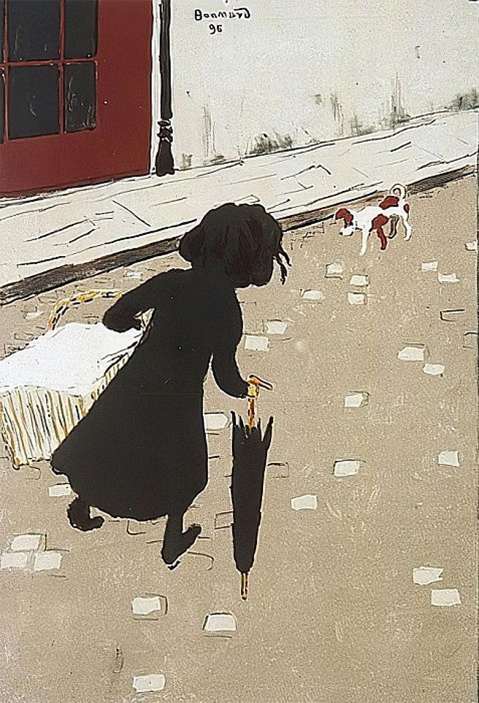 ARTXLXXBN Famous Painting Art Wall Decor Abstract Art Picture the Little Laundress by Pierre Bonnard Animal Pictures for Home Decor 60x90cm
