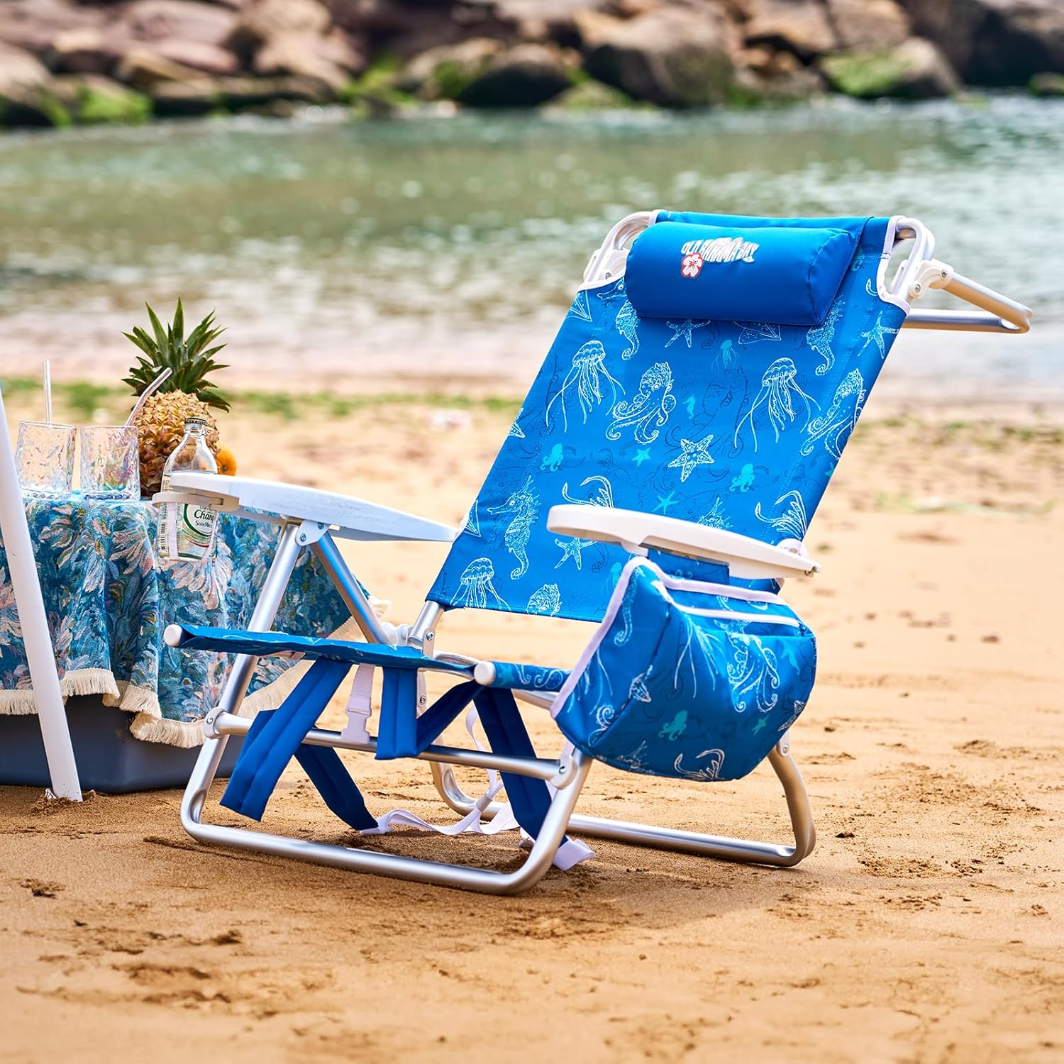 Reclining Beach Chair Backpack 5-Position Lay Flat Martinique Ubuy