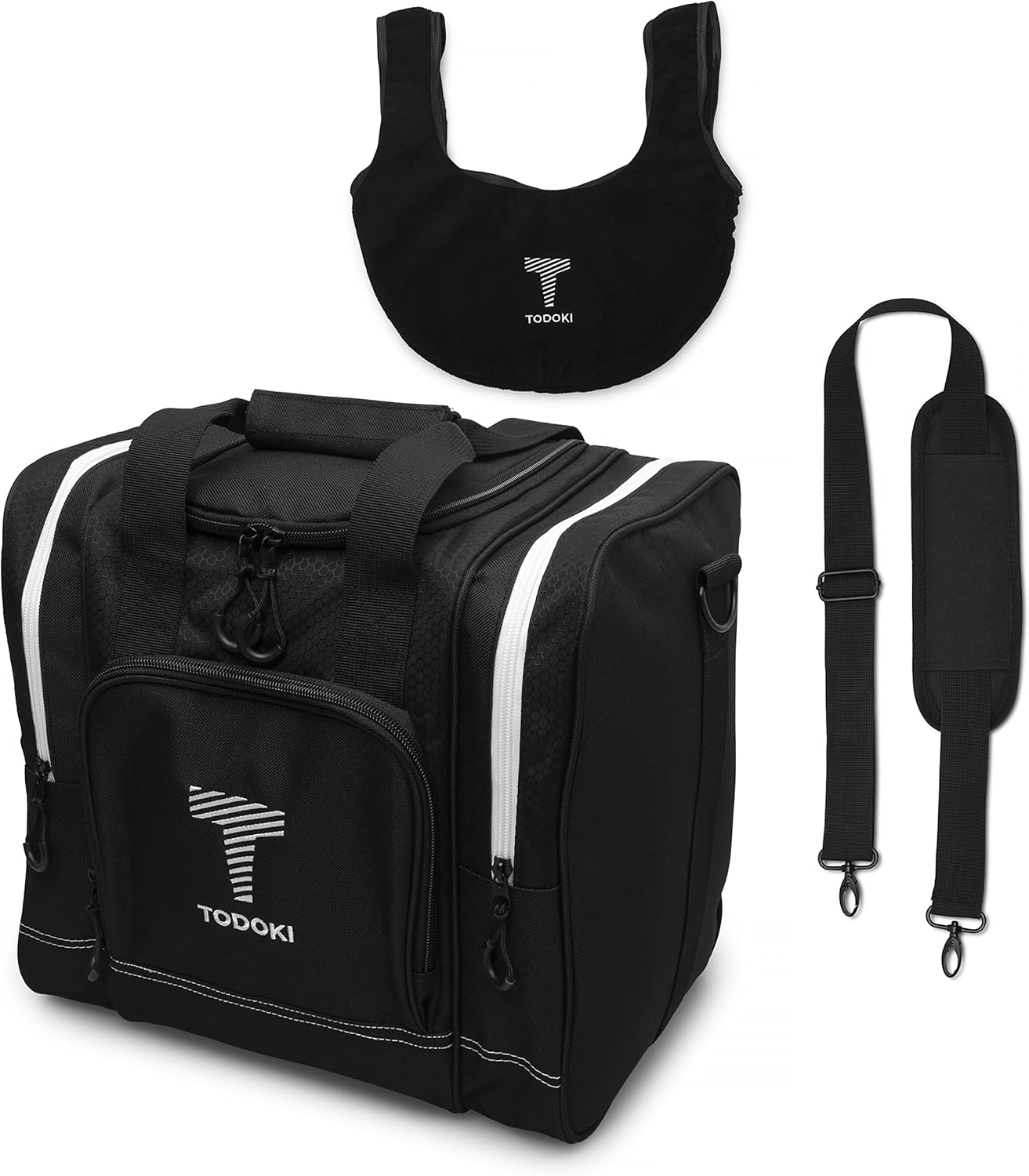 TODOKI Bowling Ball Bag Single Ball Size with Padded Base Holder