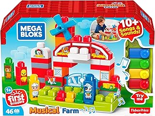 Mega Bloks Musikspaß-Bauernhof mit Geräuschen (46 Teile)