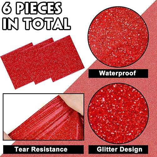 Miniatura 9 de 6 piezas desechables de plástico con lentejuelas con purpurina de 14 x 108 pulgadas, camino de mesa de lentejuelas para bodas, fiestas de