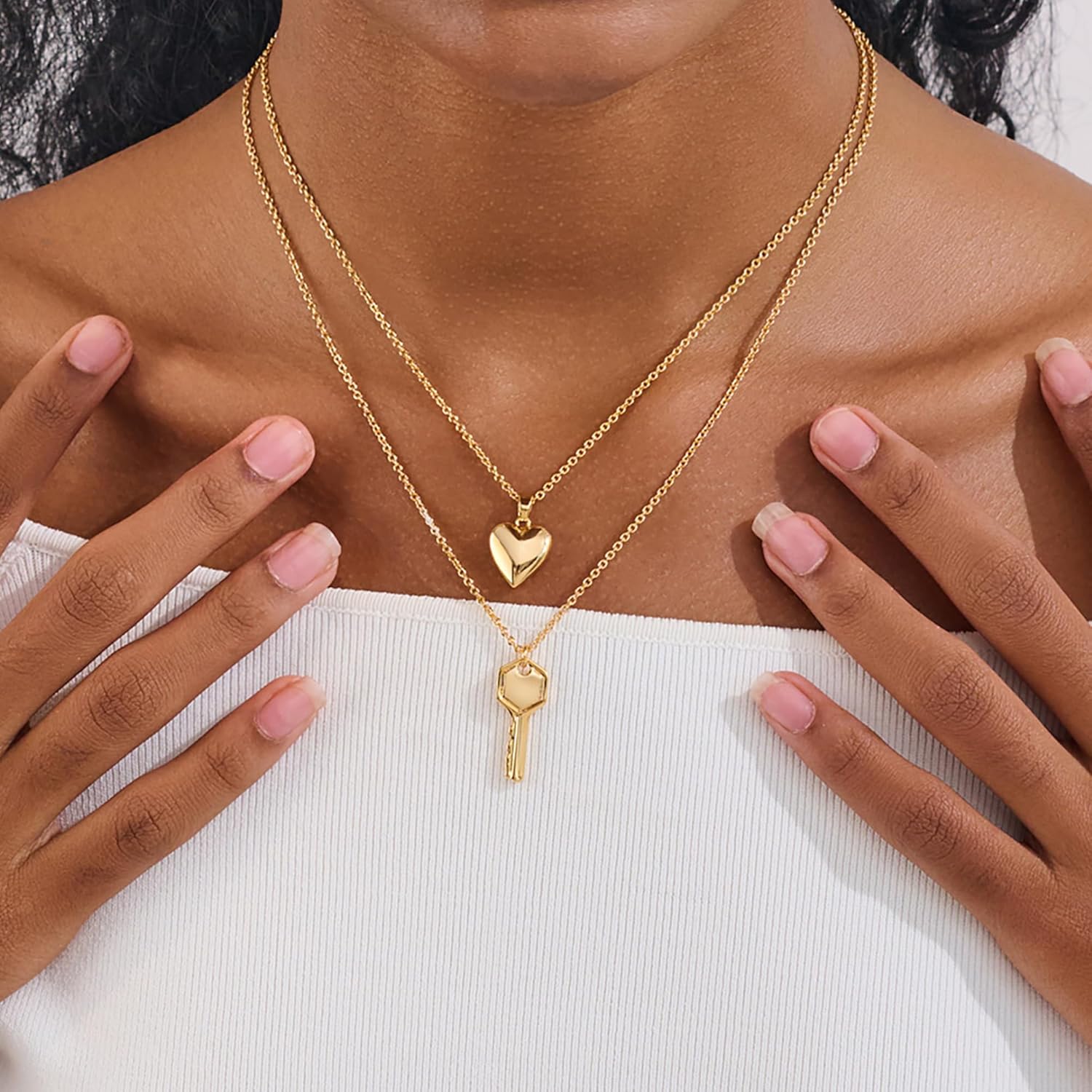 Gold Silver Key Necklace for Women Dainty Key Necklaces Fashion Summer Jewelry - Image 3