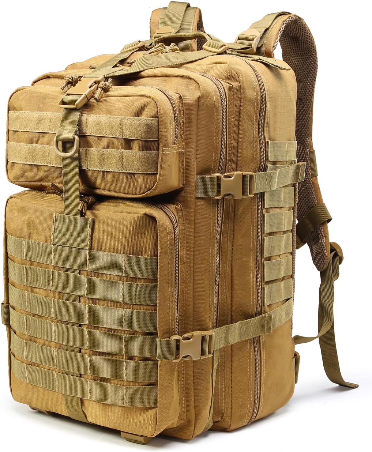 SHANNA Zaino Tattico Militare 45 Litri, Impermeabile Grand Zaini da Hiking, Zaino Assault 3 Giorni da Combattimento Molle per Escursionismo All'aperto Viaggio Campeggio Caccia alla Pesca Trekking