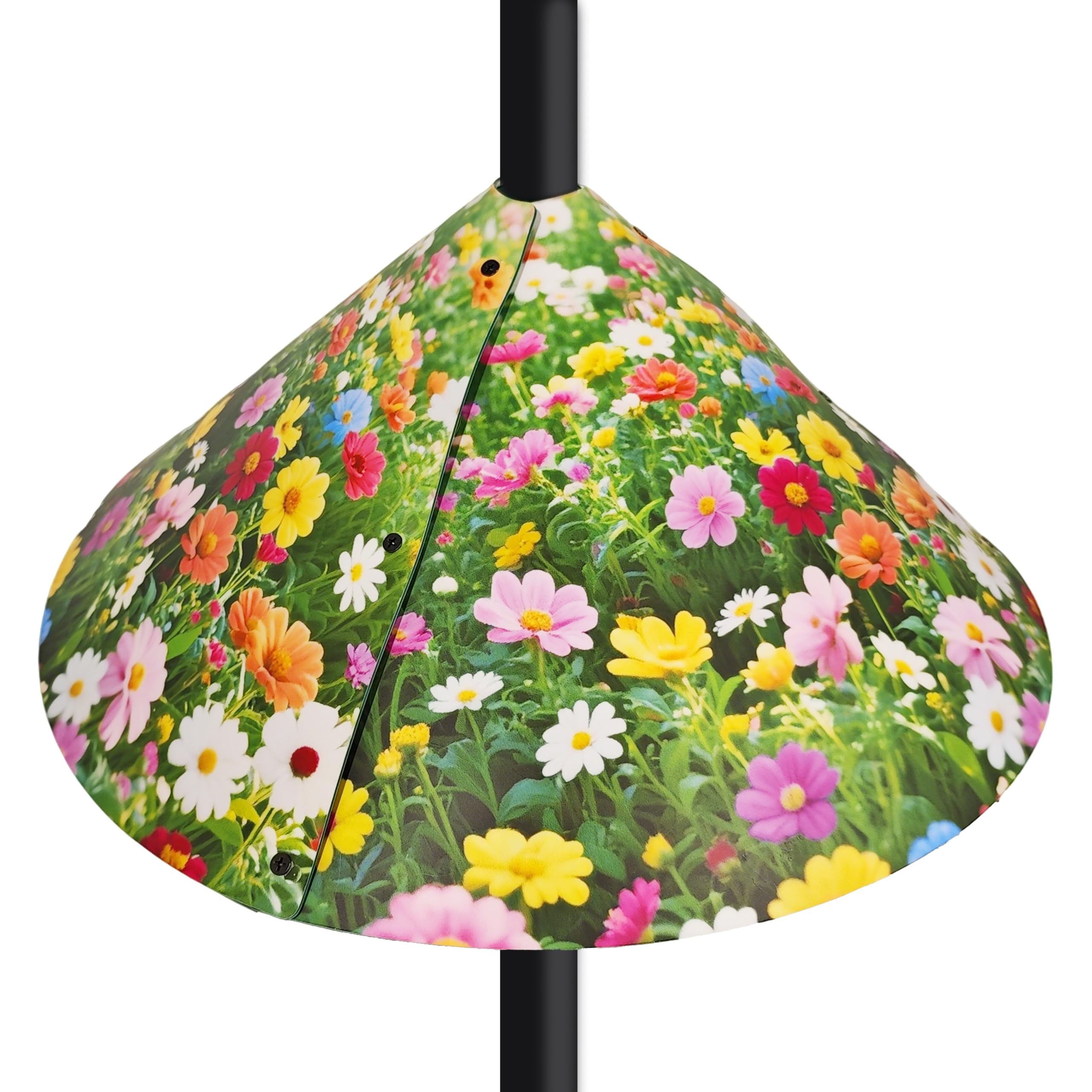 Photo 1 of **MISSING STAND***Floral Pattern Squirrel Baffle - Keep Squirrels Away and Attract Birds - Durable Cone - Shaped Squirrel - Proof Guard for Bird Feeders