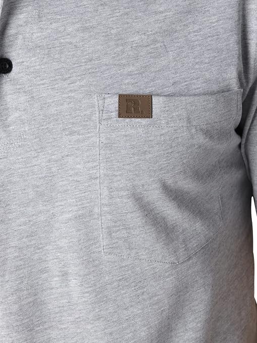 Amazon | ラングラー RIGGS WORKWEAR メンズ半袖ヘンリーシャツ US