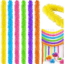 6 PCS Colorful Feather Boas Multipack, 1.5M Long Artificial Feather