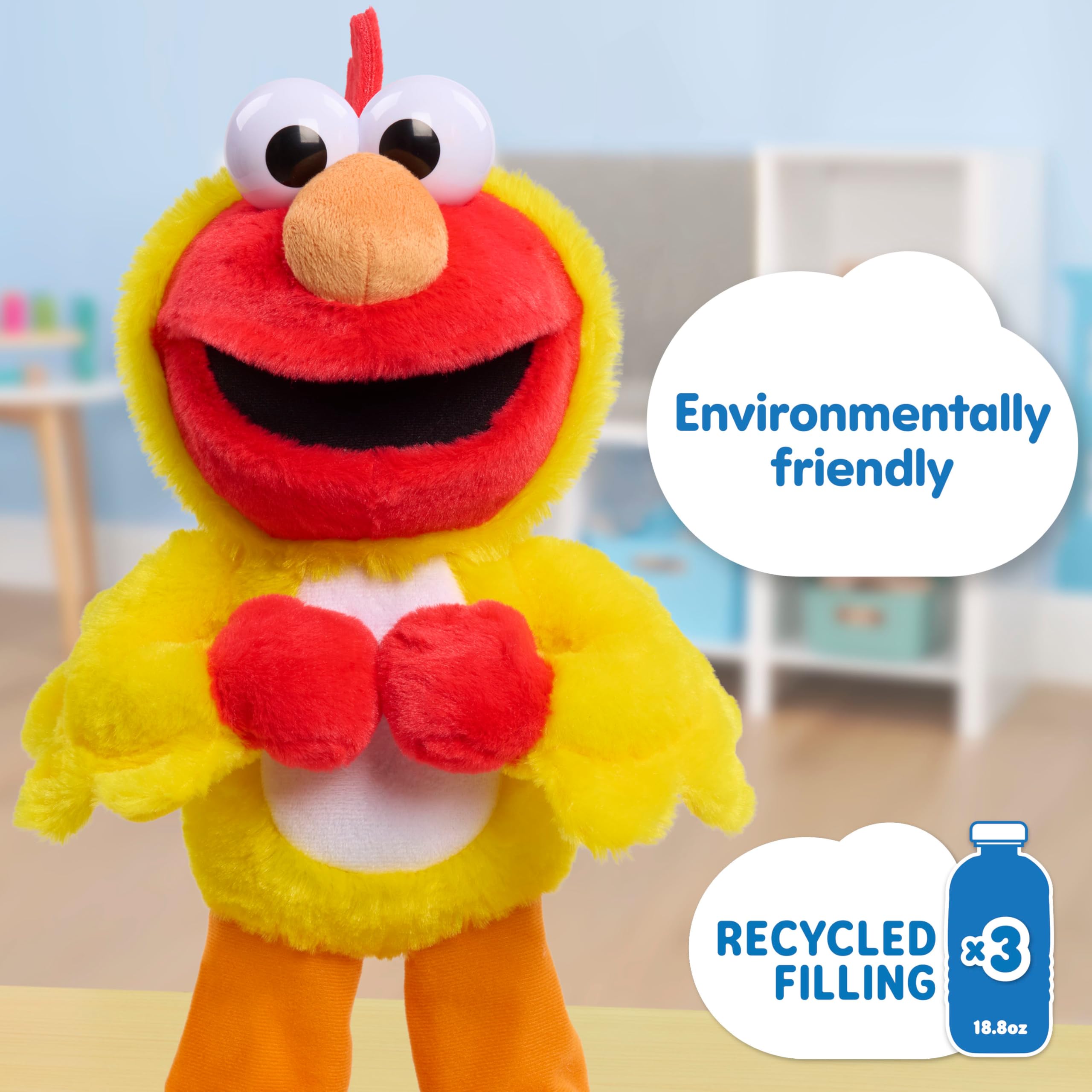 Amazon.com: Sesame Street Chicken Dance Elmo Feature Plush