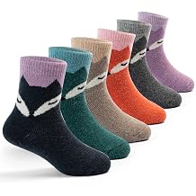Boys Wool Socks Kids Thick Winter Warm Socks Thermal Crew Socks for Boys Space 6 Pack