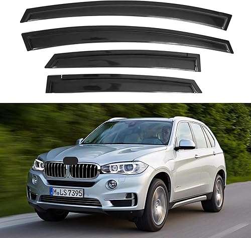 Miniatura 114 de IG - Visera para ventana de automóvil, protector contra la lluvia, el sol y el viento, con cinta adhesiva, deflector extraduradero para ventana