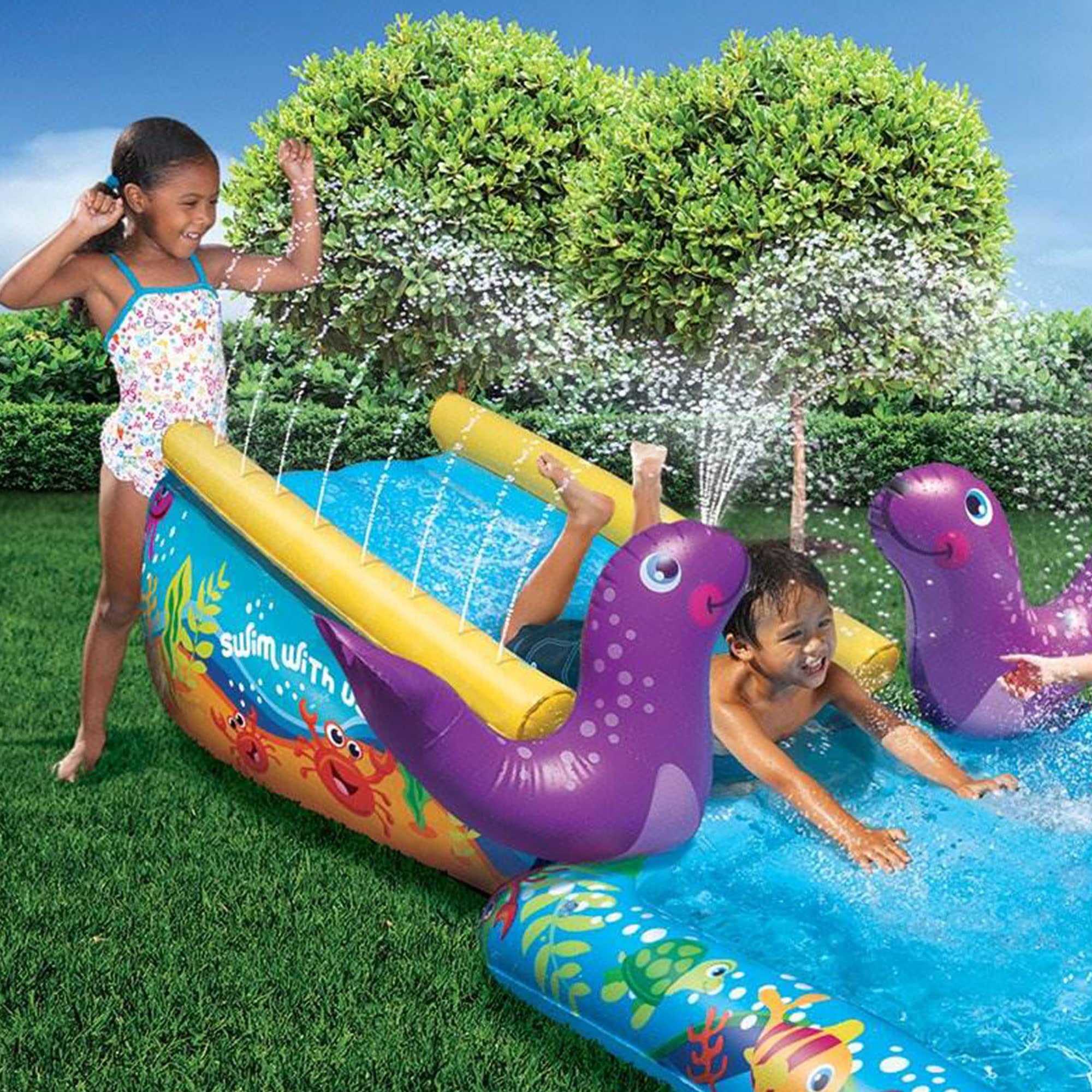 Snapklik.com : Banzai Inflatable Outdoor My First Cushion Water Slide ...