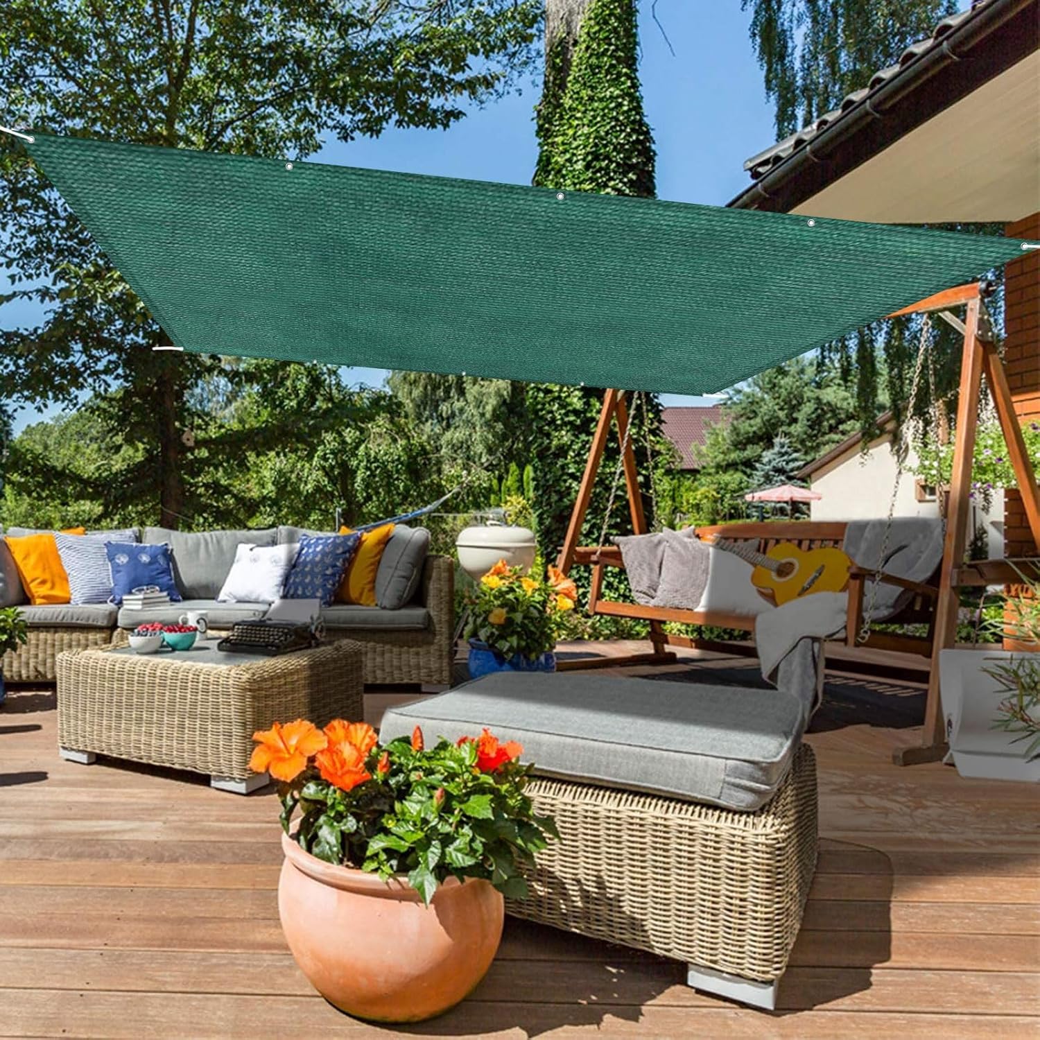 Sunscreen Awning Canopy 2.8 x 3 m UV Protection 95 Sun