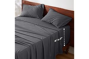 Moisture Wicking Sheets for Cooling Comfort: Bedsure Deep Pocket Queen Sheets Set