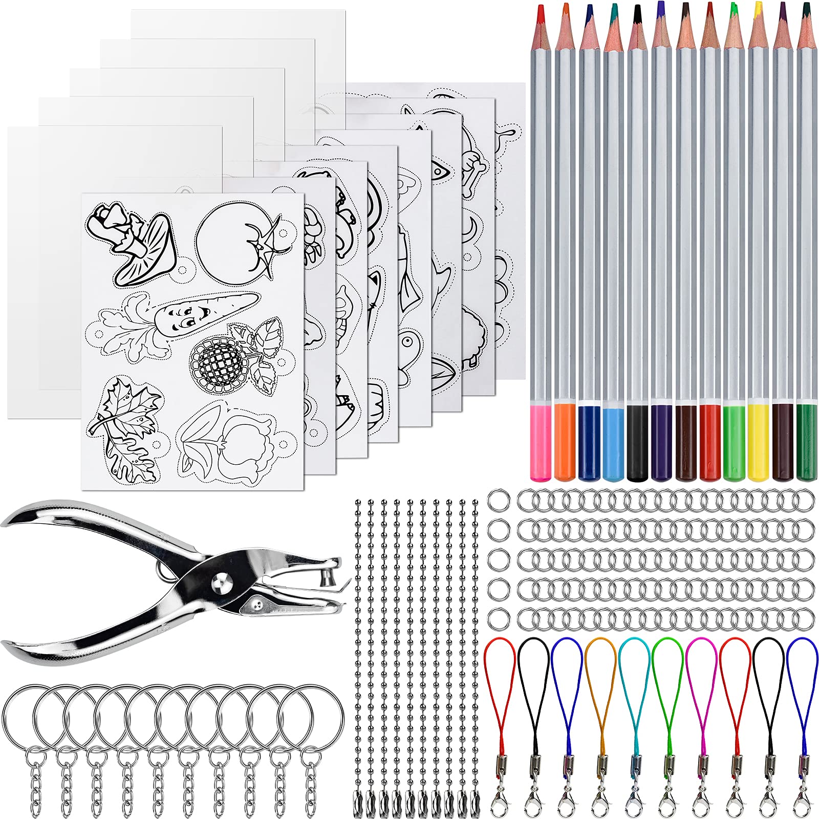 Buy Wandefol 156pcs Heat Shrink Plastic Sheet Kit, Shrinky Art Paper