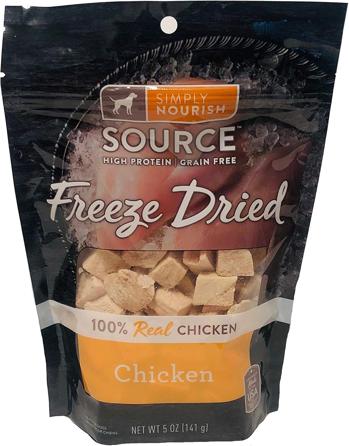 SIMPLY NOURISH Freeze Dried Chicken Dog Treat 5 Ounce