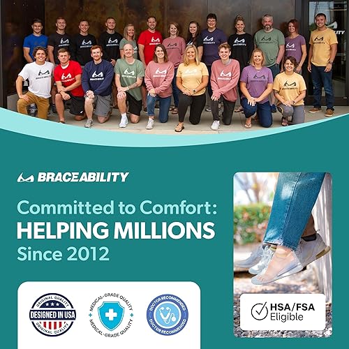 Miniatura 8 de BraceAbility Copas de talón  Almohadillas de silicona de grado médico para fascitis plantar, almohadillas ortopédicas de gel para pies y protectores