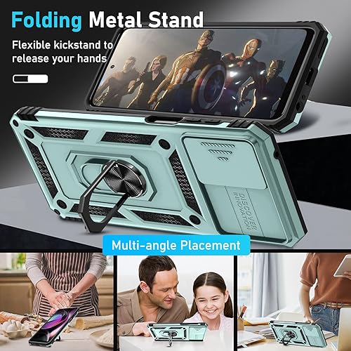 Miniatura 3 de RMOCR Funda para Moto G Power 5G 2023 y Moto G 5G 2023, con protector de pantalla, funda protectora de cuerpo completo a prueba de golpes, cubierta