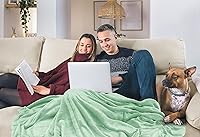 Vista 383 de Utopia Bedding - Manta de vellón de lujo, mullida, antiestática; manta de suave microfibra de 8.8 oz/yd² (300 g/m²) para cama; tamaño individual