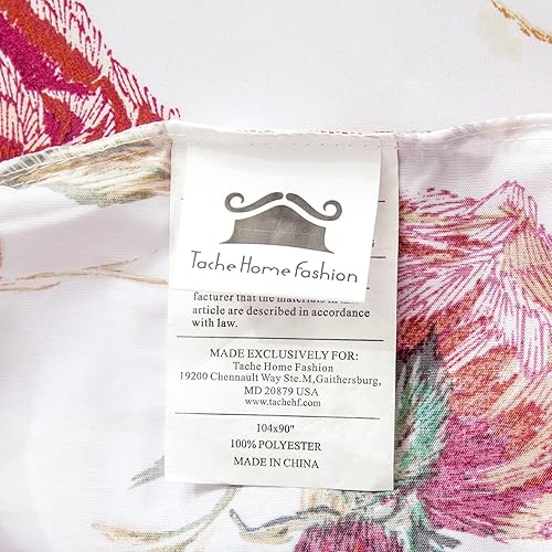 Miniatura 7 de Tache Floral Colibríes Borgoña, Marfil Antiguo, Vintage Farmhouse Spring Country Rustic Microfibra Reversible Rose Garden Funda de edredón