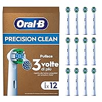 Oral-B Testine Di Ricambio per Spazzolino Elettrico Oral B, 12 Testine Pro Precision Clean
