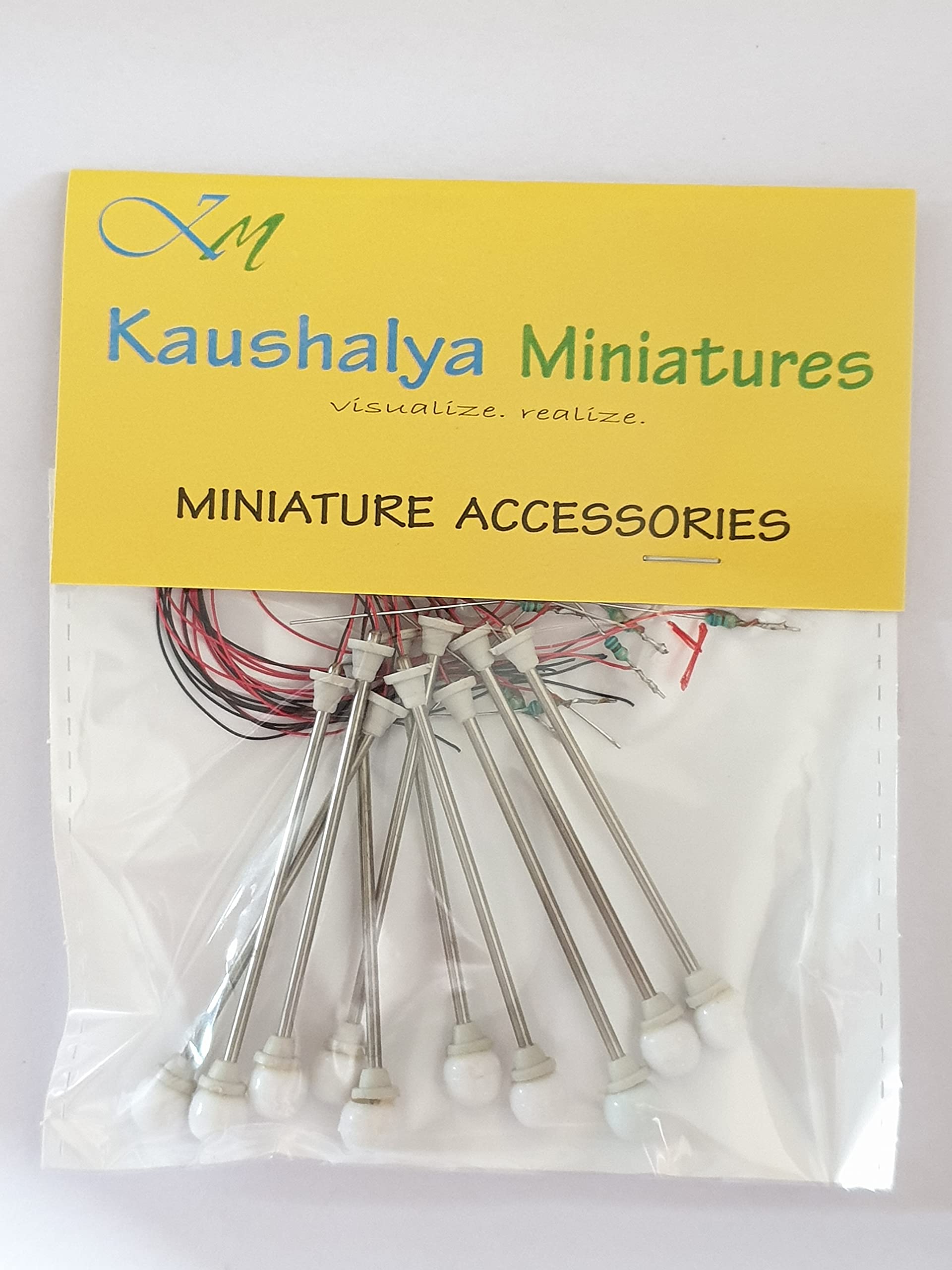 Kaushalya Miniatures Garden Lamp 01 (3 Volt Dc. 10 Pcs Per Pack) Height Approx 6 Cm - White (B095YSC5F5) Amazon Price History, Amazon Price Tracker