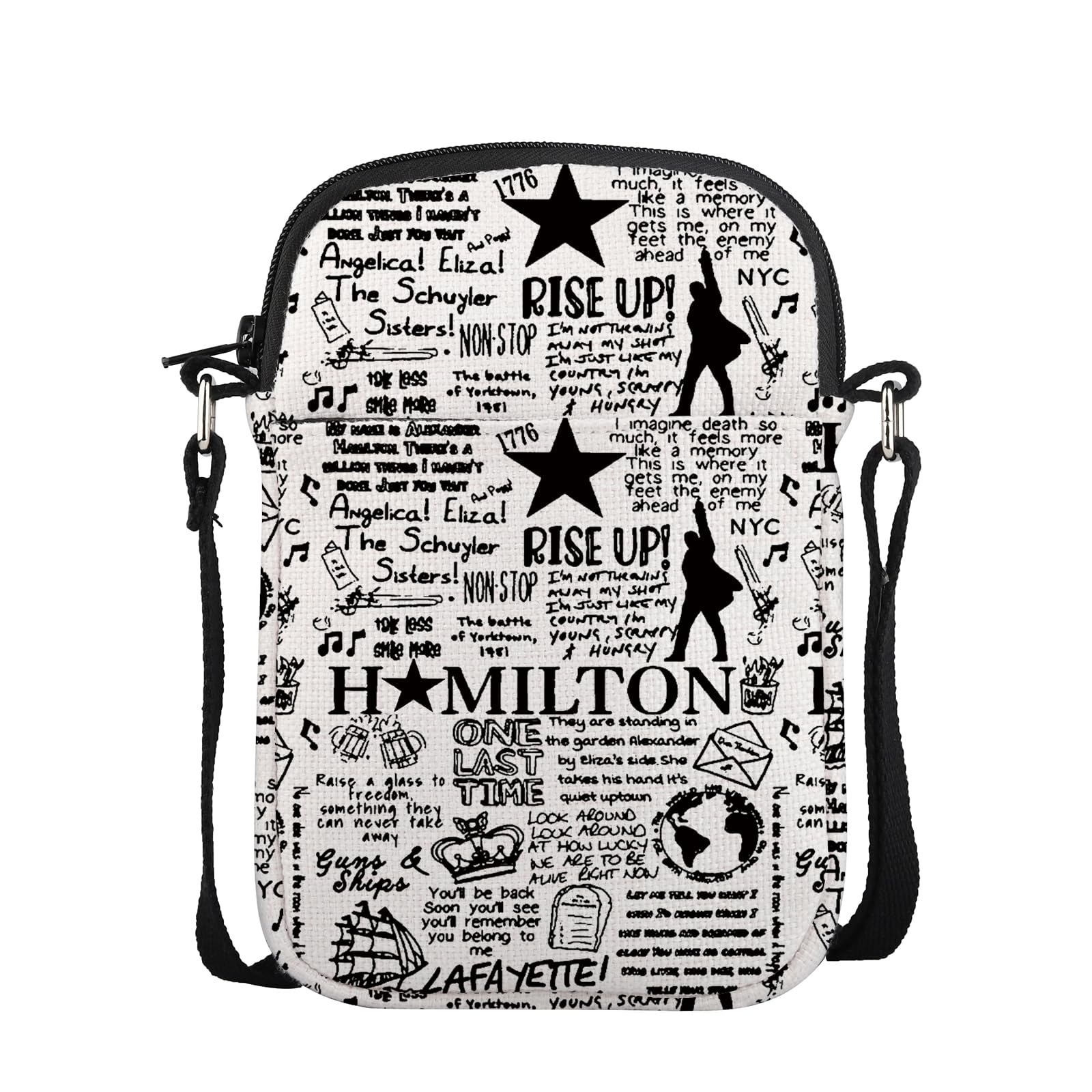 Pofull Hamilton Musical Crossbody Bag Musical Merchandise Broadway