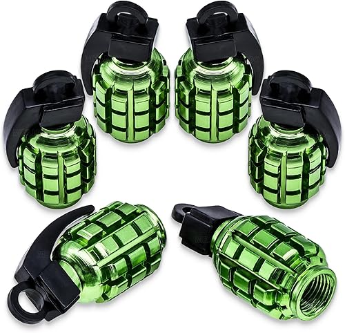 6 tapas de vástago de válvula de neumático, tapas de válvula de neumático de acero inoxidable para automóviles, camiones, SUV, motocicletas,