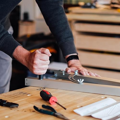 Miniatura 7 de DCT - Juego de herramientas de plantilla de calibre cónico para afilar (corte en ángulo), patas cónicas de madera y más en brazo radial o sierra de