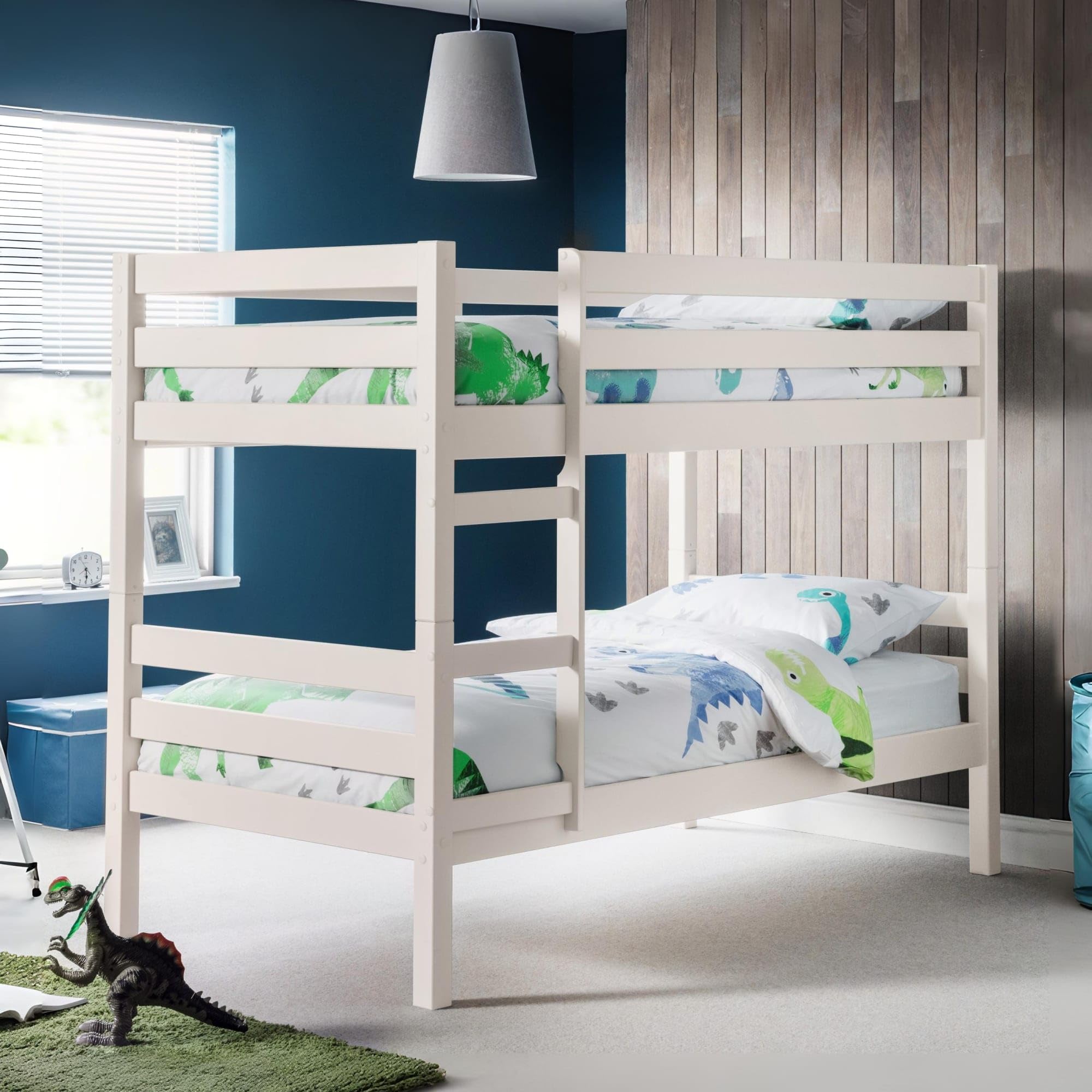 Julian Bowen Camden Single Bunk Bed - White - Pine