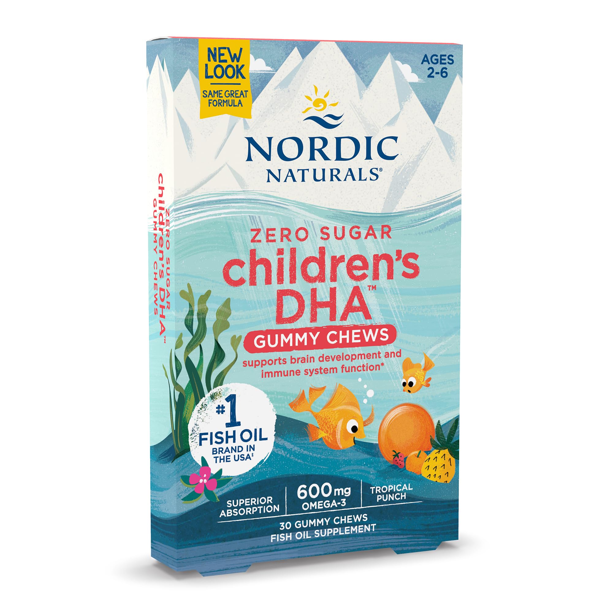 Buy Nordic Naturals Zero Sugar Children’s DHA Gummy Chews, Tropical