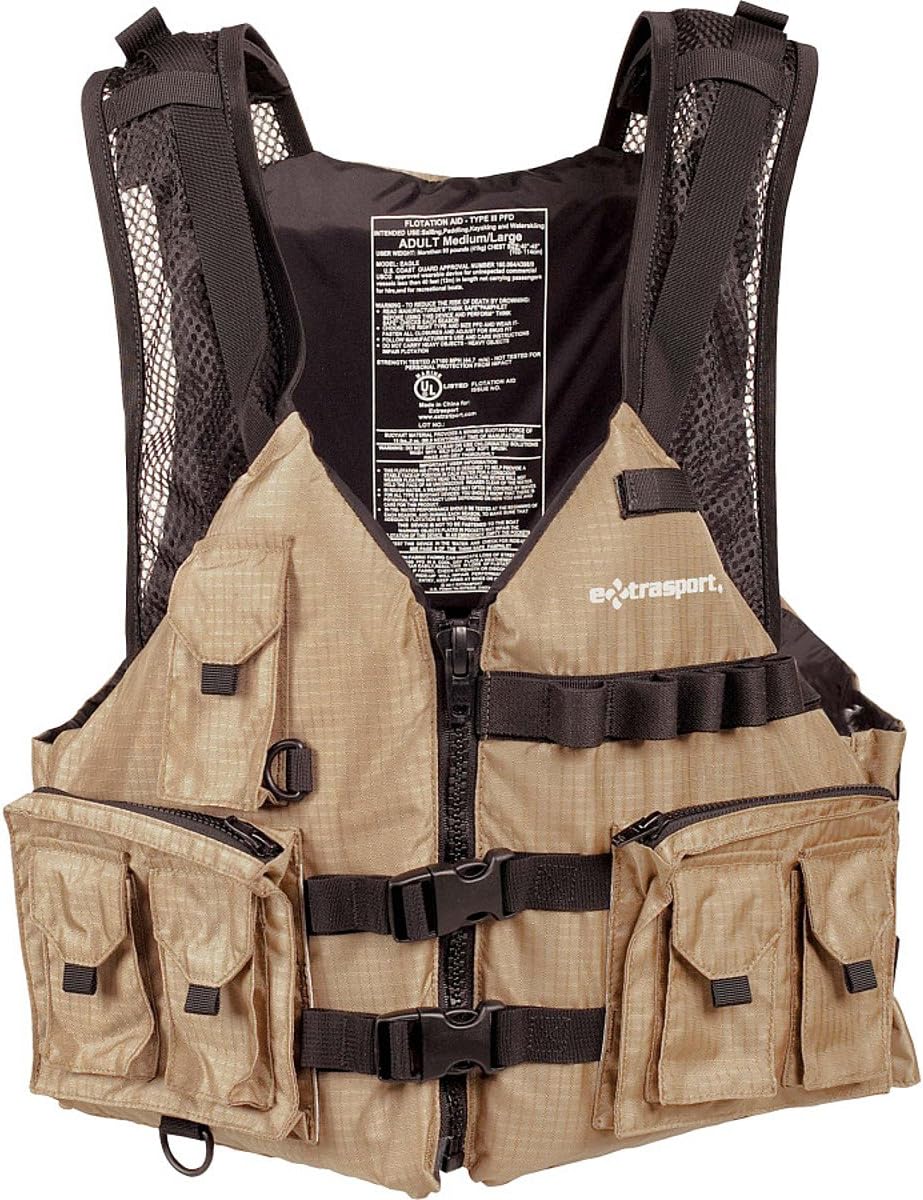 Extrasport Osprey Canoe/Kayak Rafting Fishing Personal Flotation Device/Life Jacket