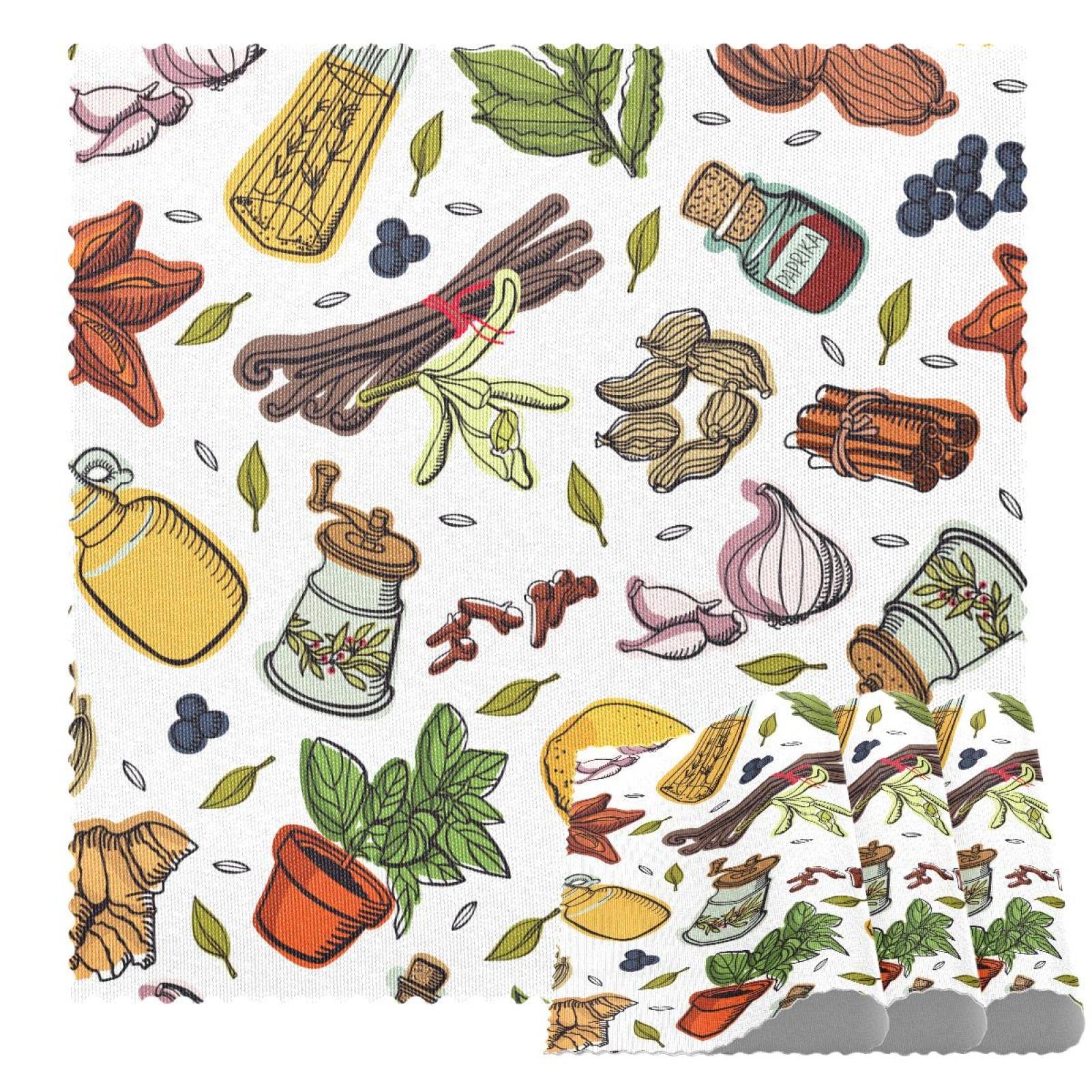 Sets de table de cuisine lavables pour éliminer les taches et les glissades