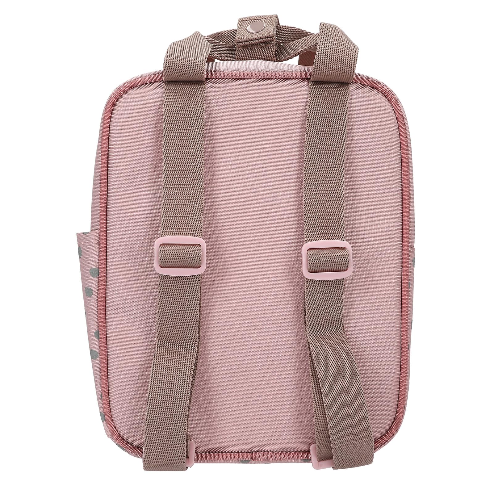 Depesche 14011 TOPModel Rucksack Dots - Rucksack in Rosa, mit Model-Motiv, Punkte-Muster und Glitzer, Tasche mit verstellbaren Trägern