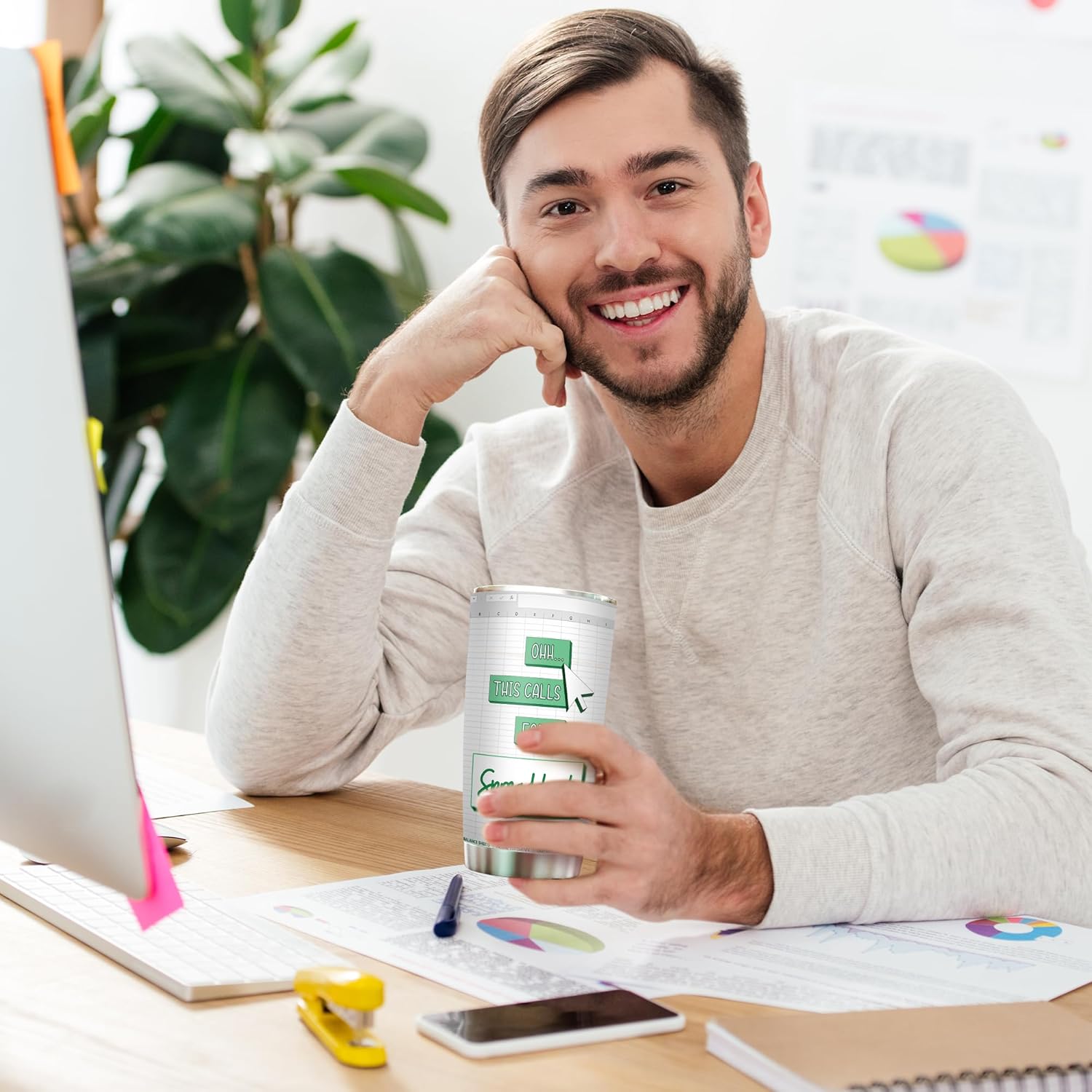 Oh This Calls For A Spreadsheet Tumbler - Accountant Gifts for Women Men - Finance, CFO, CPA, Excel Gifts for Boss, Managers, Coworkers, Researcher, Financial Advisors - Excel Shortcuts Tumbler 20oz - Image 6