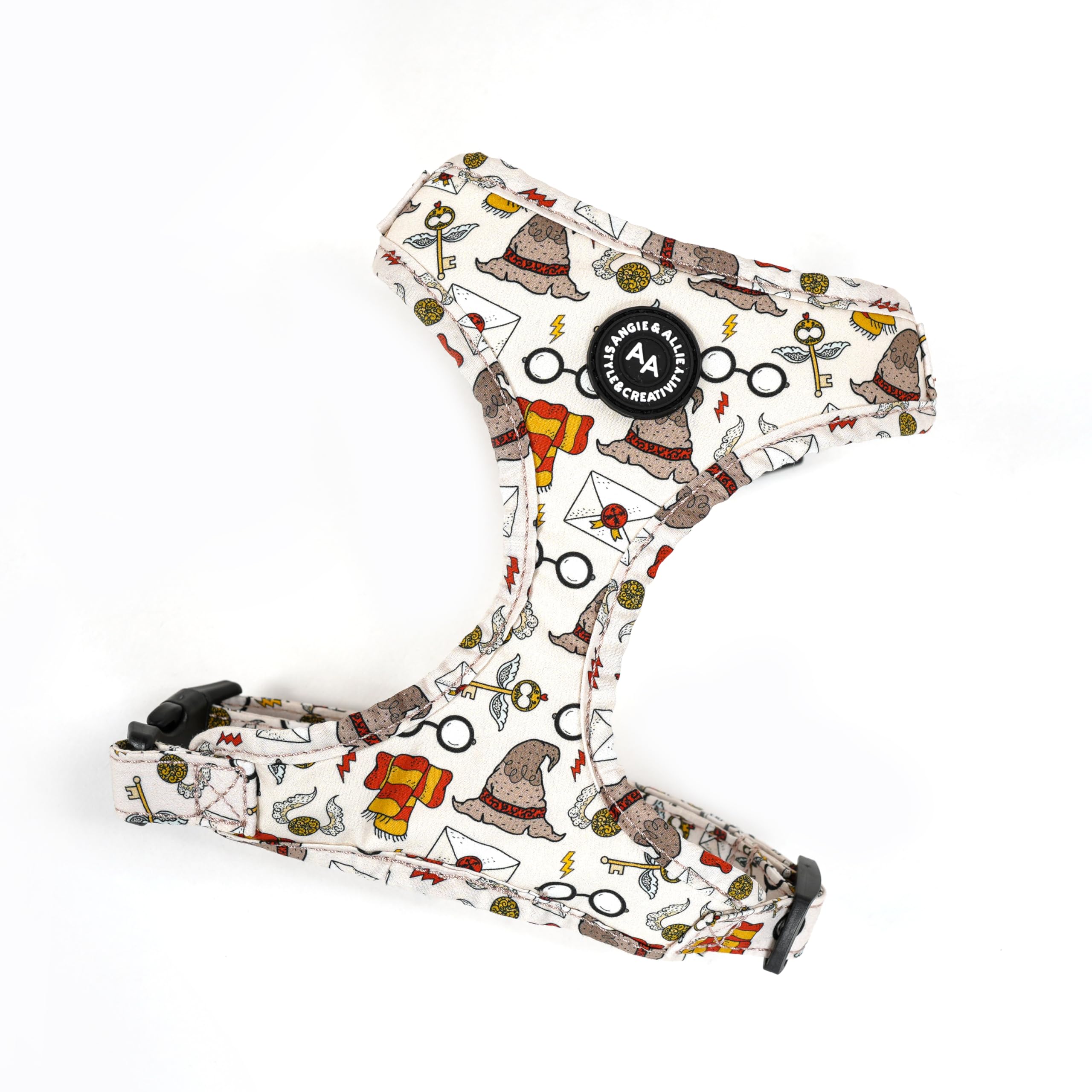 Angie and Allie Organic Cotton Dog Harness,No Pull Pet Harness with Leash D-Ring,Adjustable Soft Padded Dog Vest,Comfortable,Sustainable,Breathable