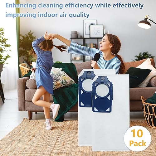 Miniatura 7 de Paquete de 10 bolsas de repuesto R30D HEPA para Riccar Brilliance R30D, R30P, R30PET y Simplicity Synchrony S30D, S30P, S30PET, RNHC-6SNH-6,