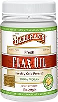 Vista 15 de Barlean's - Cápsulas blandas de aceite de lino con 1,650 mg de ácidos grasos ALA Omega-3 para mejorar la salud del corazón, sin OMG, sin gluten, 250