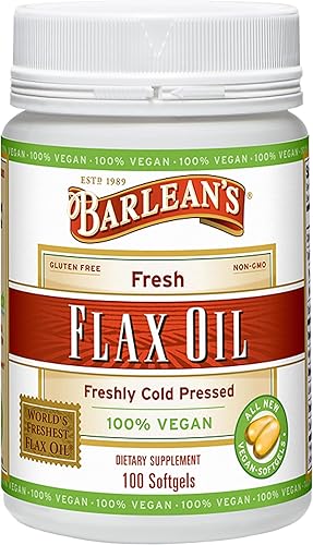 Miniatura 15 de Barlean's - Cápsulas blandas de aceite de lino con 1,650 mg de ácidos grasos ALA Omega-3 para mejorar la salud del corazón, sin OMG, sin gluten, 250
