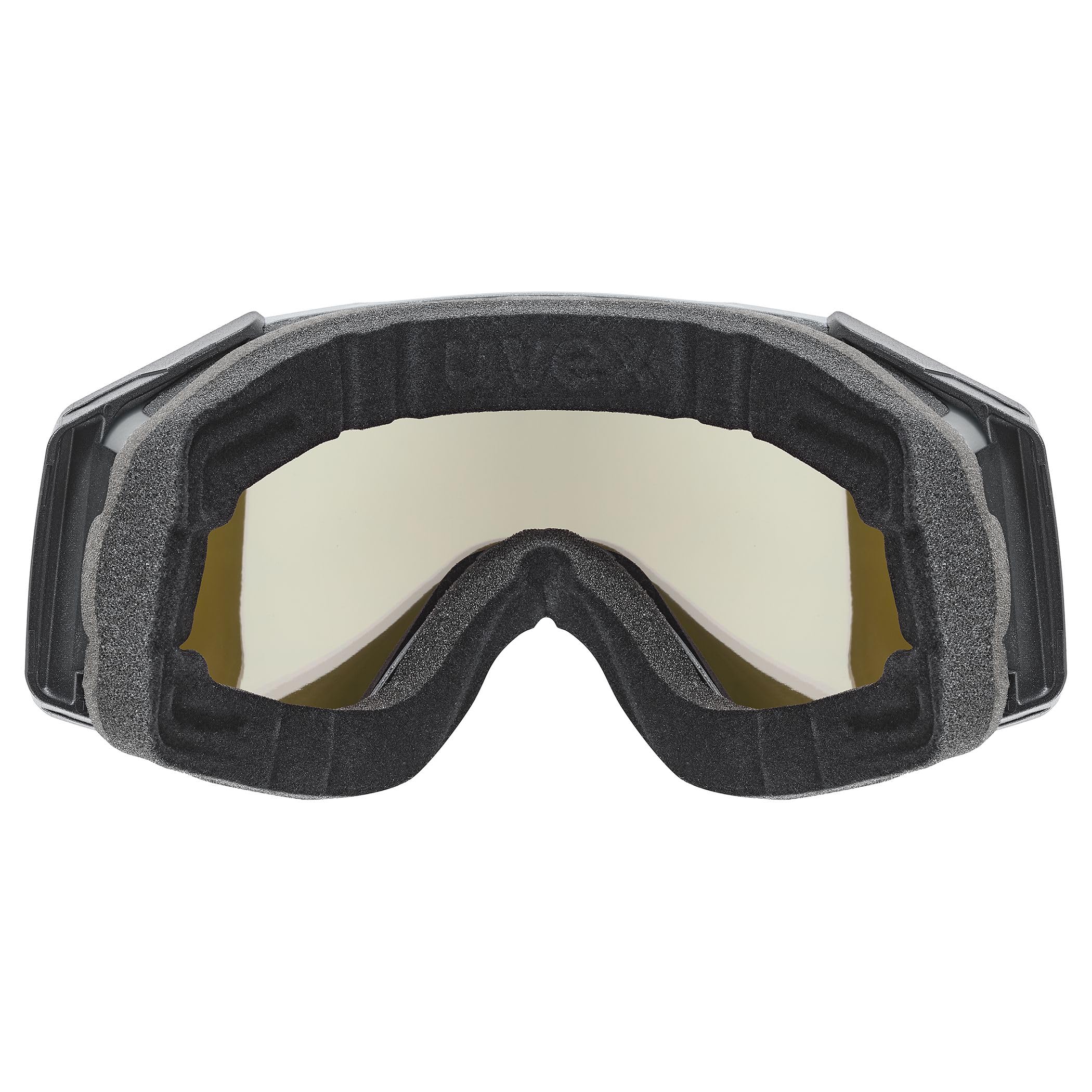 uvex gravity FM, Gogle narciarskie unisex-dorosły, nashorn grau matt dl/eisblau-grün, one size
