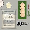 Jiwa 30 Degree Rice Flour/Atta | 1 Kg | Patented Cold Pressed Flour | Slow Ground | Puffed Soft Rotis | Chawal Ka Atta | Gluten Free gallery image