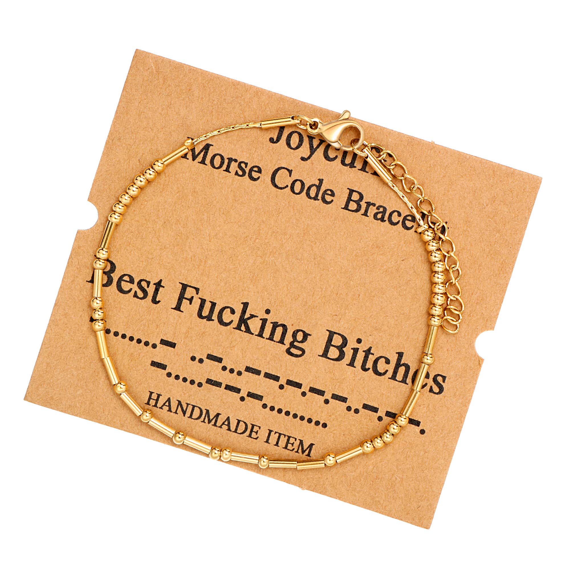 Best Friend Birthday Gifts Morse Code Bracelets For Women Mothers Day Birthday Christmas Gifts For Sister Daughter Grandmother Stainless Steel Jewelry