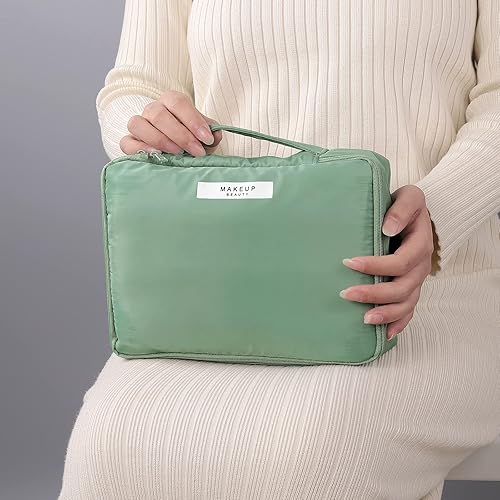 Miniatura 4 de YMQAHWY Bolsa de maquillaje de viaje, Blanco (Milky White)