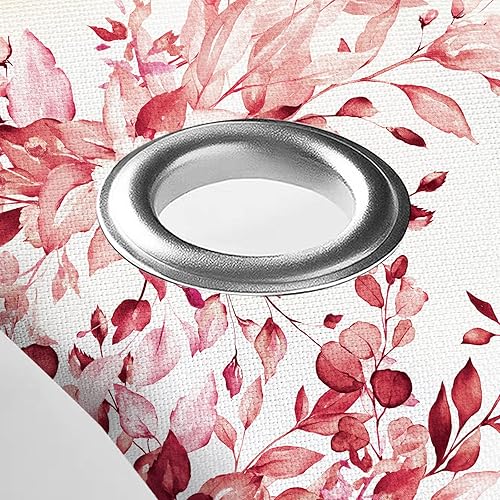 Vista 244 de Tititex - Juego de cortinas de ducha de eucalipto verde oliva, hojas de acuarela en la parte superior con decoración floral de baño, 60 x 72 Hojas