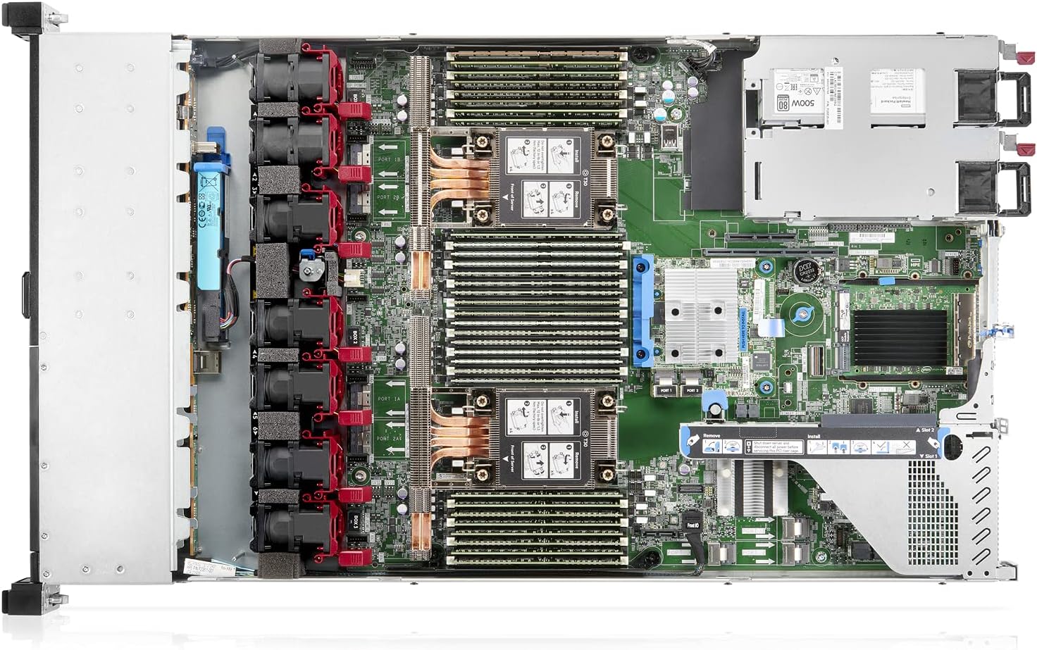 HPE ProLiant DL360 Gen11 1U Rack Server internal view