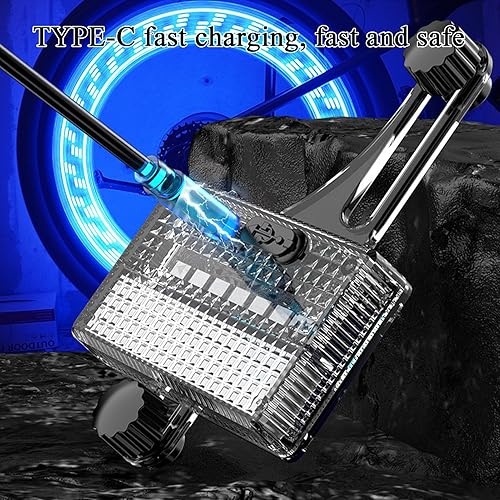 Miniatura 9 de Led Spoke Lamp, Solar Powered Tire Light, Motion Sensor with Waterproof Cycling Gear, Boys with Adults Bike Decoration, Cycle Light, Night Riding