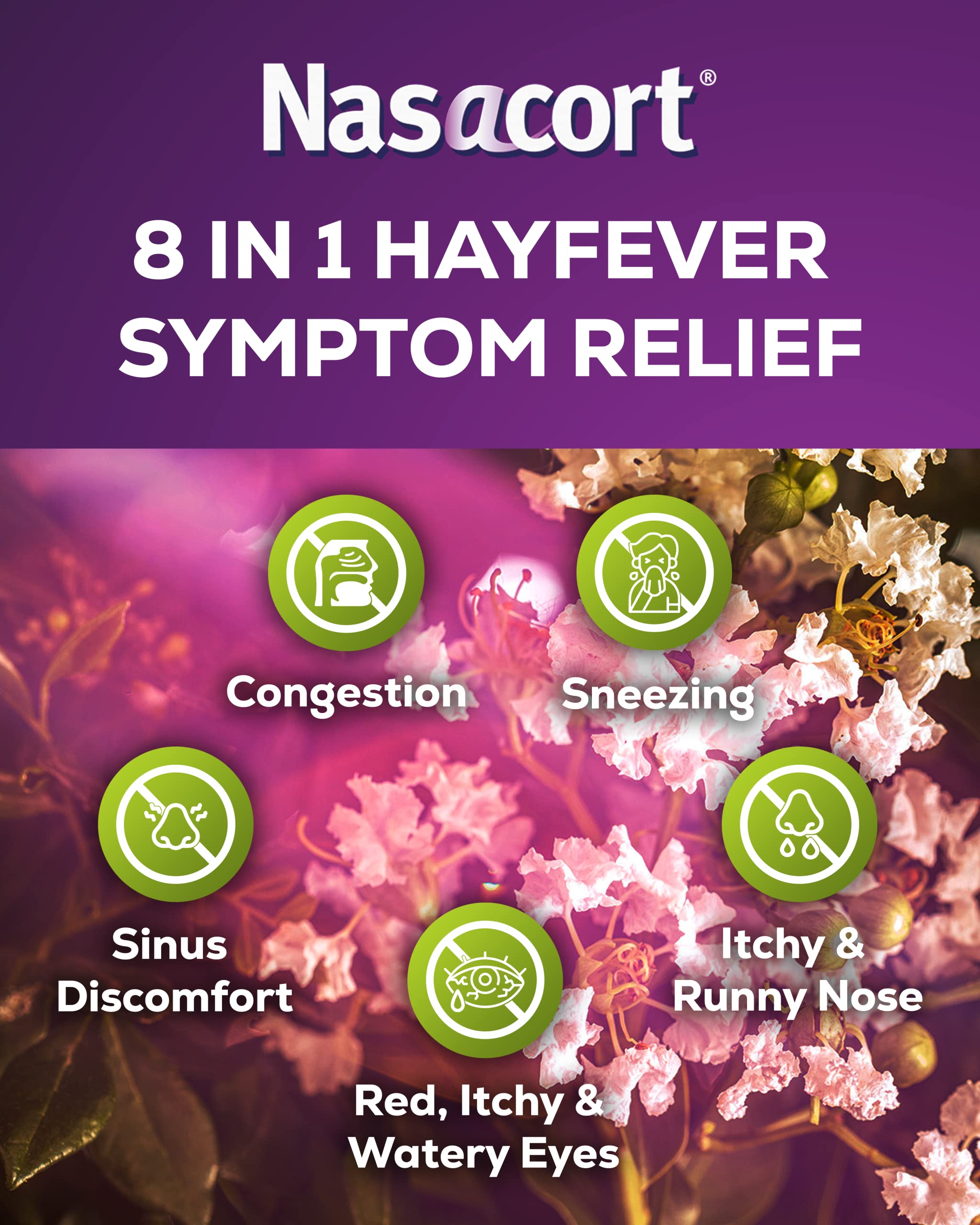 Nasacort Allergy Triamcinolone Nasal Spray 1215 Days Supply 24hr 8