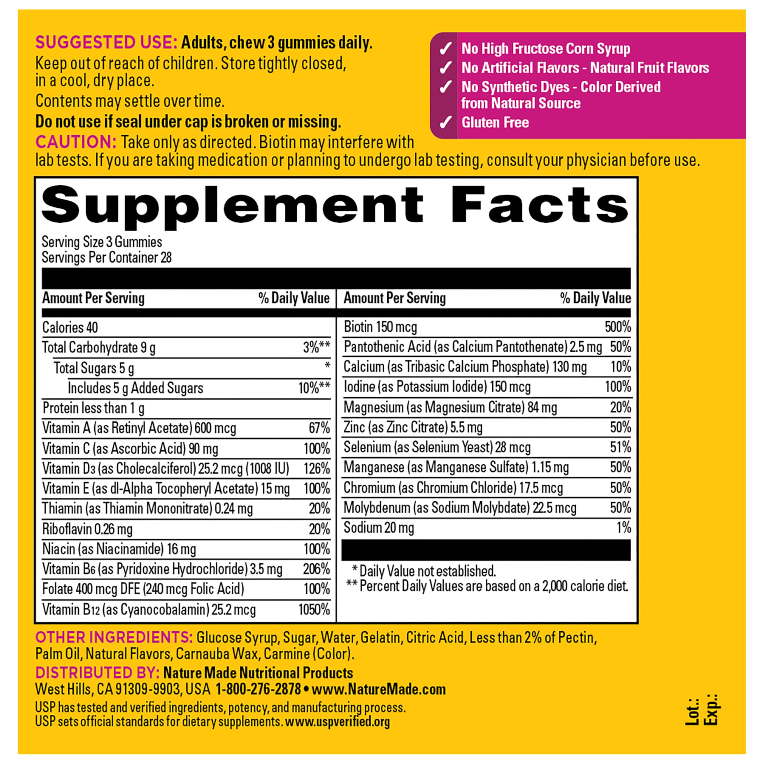 Nature Made Advanced Multivitamin Gummies 50+ for Women, 84 Multi Vitamins — Amazon image 10