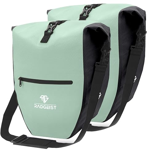 RADGEIST Fahrradtasche für Gepäckträger - Tasche für Fahrrad Gepäckträger - Gepäckträgertasche wasserdicht & Umhängetasche - Radtasche mit Reflektoren